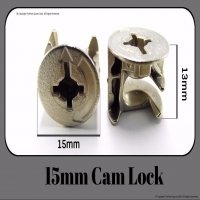 15mm x 13mm Furniture Cam Lock